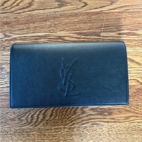 Yves Saint Laurent Black Clutch - Picture 1 of 8